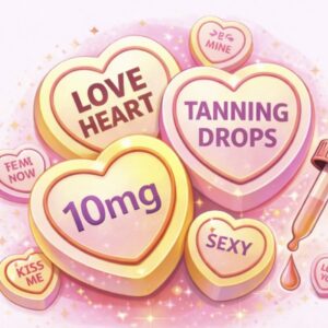 LOVE HEART SWEETS TANNING DROPS