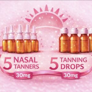 5 NASAL TANNERS AND 5 TANNING DROPS 30MG