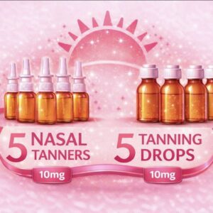5 NASAL TANNERS AND 5 TANNING DROPS 10MG