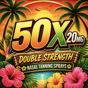50 X 20MG DOUBLE STRENGTH NASAL TANNING SPRAYS