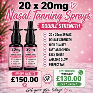 20 x 20mg DS nasal tanning sprays